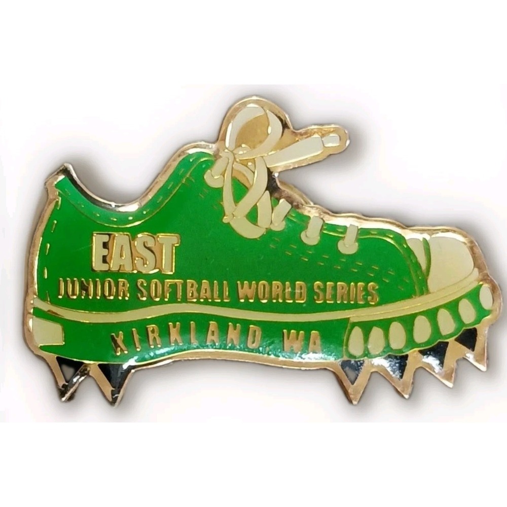 Junior Softball World Series Kirkland WA East Spike Cleat Lapel Hat Pinback Pin